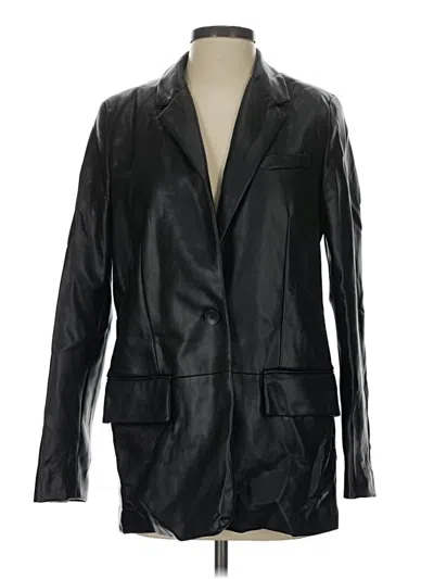 Pre-owned Zara Blazer Jacket In Black