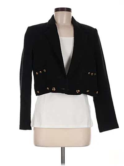 Pre-owned Zara Blazer Jacket In Black