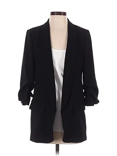 Pre-owned Zara Blazer Jacket In Black