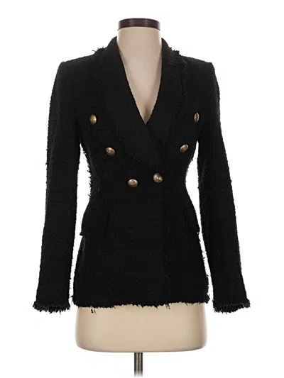 Pre-owned Zara Blazer Jacket In Black