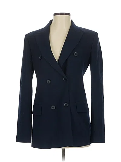 Pre-owned Zara Blazer Jacket In Blue