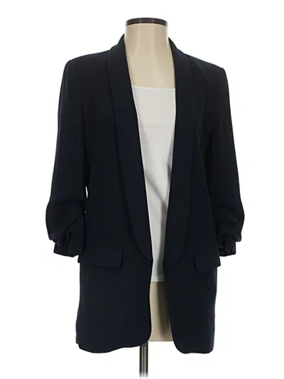 Pre-owned Zara Blazer Jacket In Blue