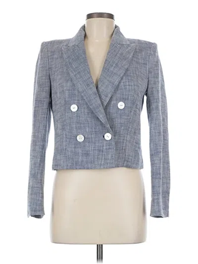 Pre-owned Zara Blazer Jacket In Blue
