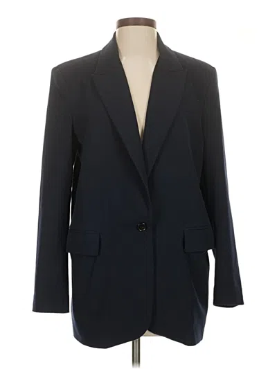 Pre-owned Zara Blazer Jacket In Blue