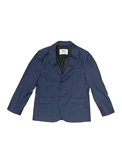 Pre-owned Zara Kids' Blazer Jacket In Blue