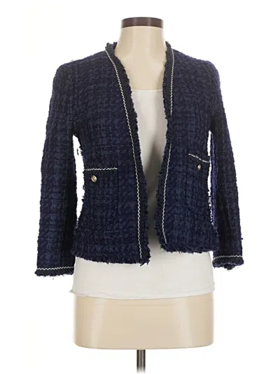 Pre-owned Zara Blazer Jacket In Blue