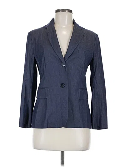 Pre-owned Zara Blazer Jacket In Blue