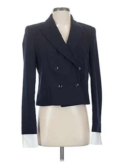Pre-owned Zara Blazer Jacket In Blue