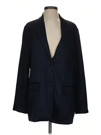Pre-owned Zara Blazer Jacket In Blue