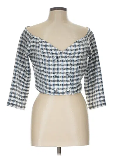 Zara Blazer Jacket In Gray
