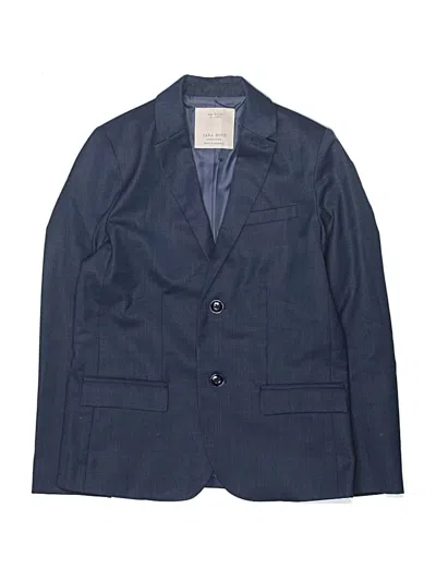 Pre-owned Zara Kids' Blazer Jacket In Blue