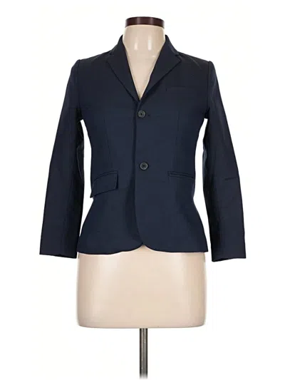 Pre-owned Zara Blazer Jacket In Blue