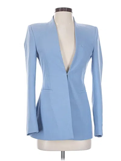 Pre-owned Zara Blazer Jacket In Blue