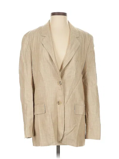 Pre-owned Zara Blazer Jacket In Brown
