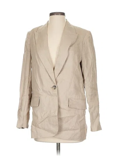Pre-owned Zara Blazer Jacket In Brown