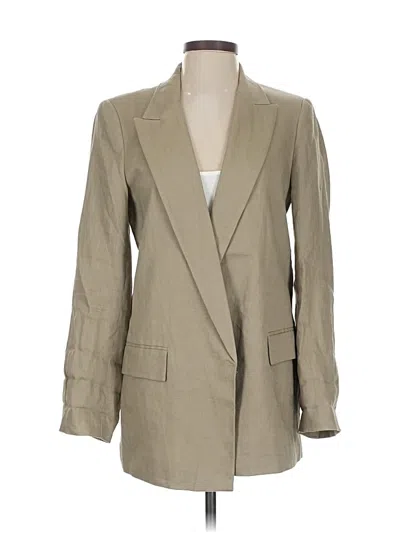 Pre-owned Zara Blazer Jacket In Brown