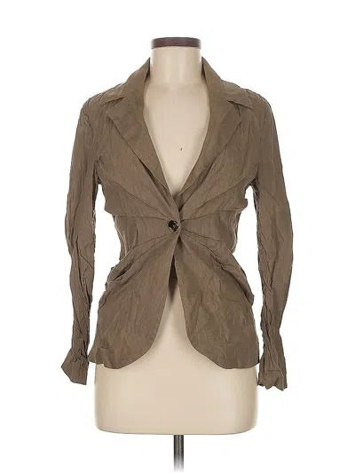 Pre-owned Zara Blazer Jacket In Brown