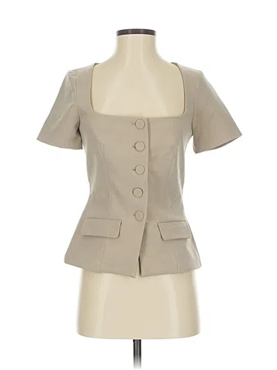 Pre-owned Zara Blazer Jacket In Brown