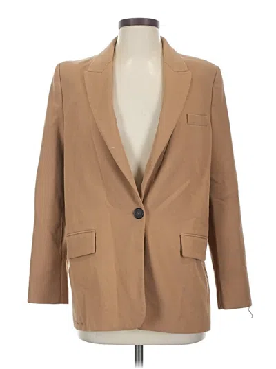 Pre-owned Zara Blazer Jacket In Brown