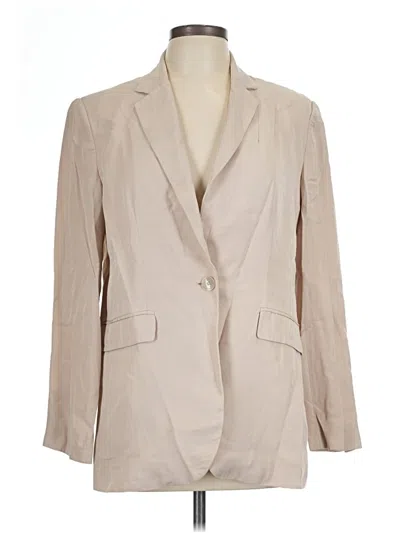 Pre-owned Zara Blazer Jacket In Brown