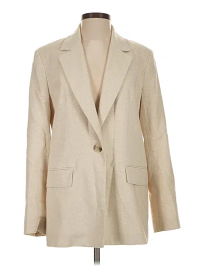 Pre-owned Zara Blazer Jacket In Brown