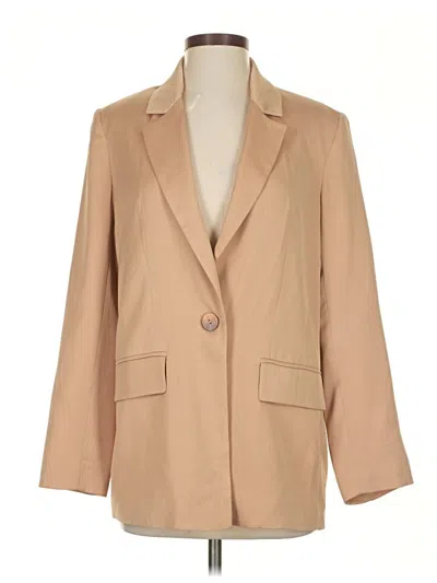 Pre-owned Zara Blazer Jacket In Brown