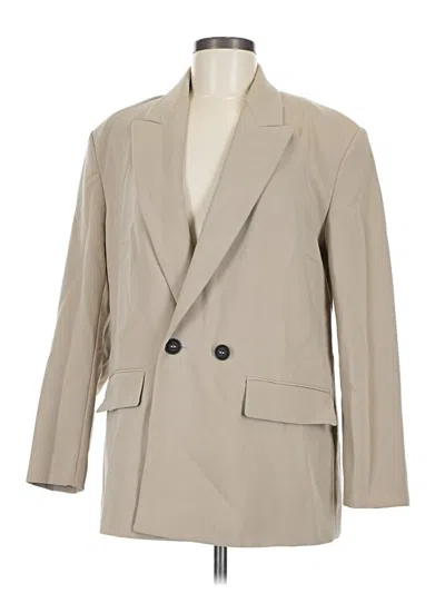 Pre-owned Zara Blazer Jacket In Brown