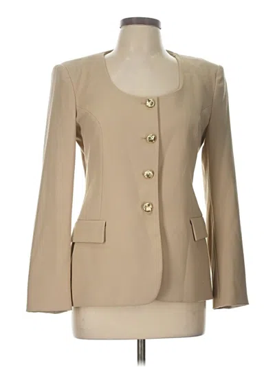 Pre-owned Zara Blazer Jacket In Brown