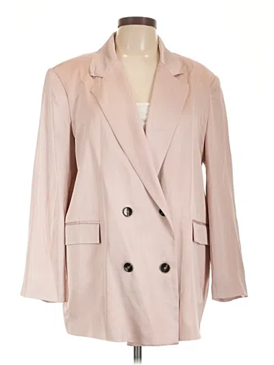 Pre-owned Zara Blazer Jacket In Brown