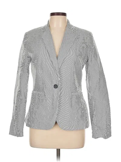Pre-owned Zara Blazer Jacket In Gray