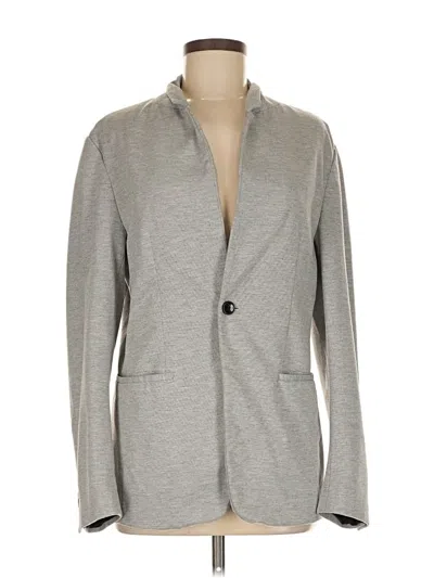 Pre-owned Zara Blazer Jacket In Gray