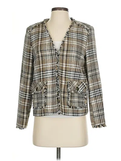 Pre-owned Zara Blazer Jacket In Gray