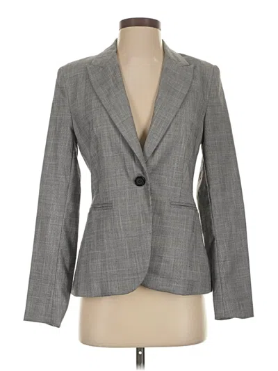 Pre-owned Zara Blazer Jacket In Gray
