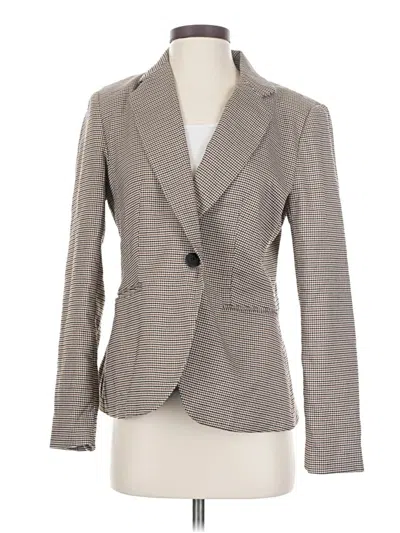 Pre-owned Zara Blazer Jacket In Gray