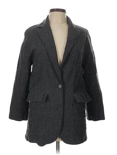 Pre-owned Zara Blazer Jacket In Gray