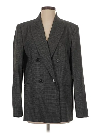 Pre-owned Zara Blazer Jacket In Gray