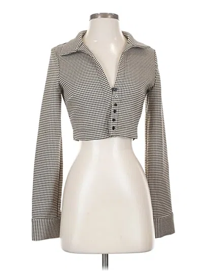 Pre-owned Zara Blazer Jacket In Gray