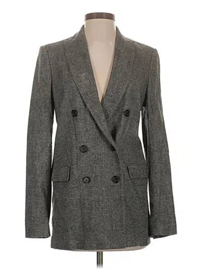 Pre-owned Zara Blazer Jacket In Gray
