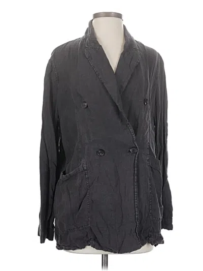 Pre-owned Zara Blazer Jacket In Gray