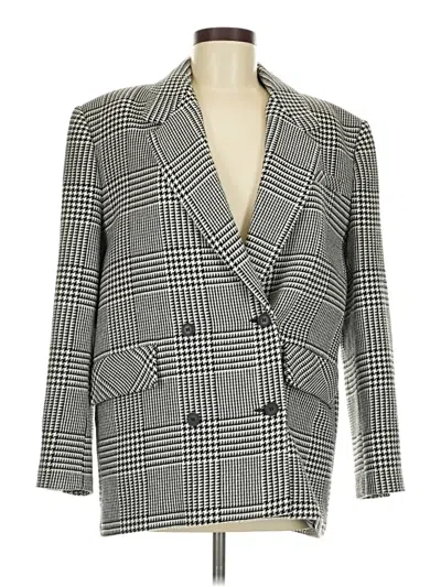 Pre-owned Zara Blazer Jacket In Gray