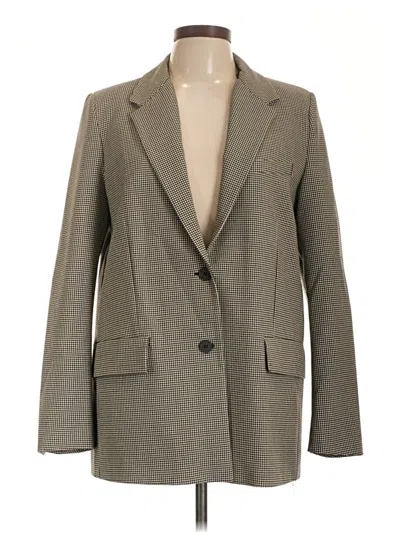 Pre-owned Zara Blazer Jacket In Gray
