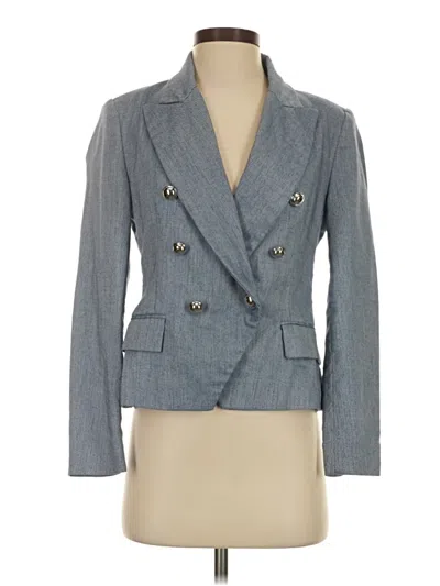Pre-owned Zara Blazer Jacket In Gray