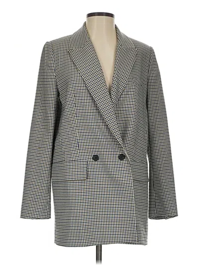 Pre-owned Zara Blazer Jacket In Gray
