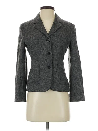 Pre-owned Zara Blazer Jacket In Gray