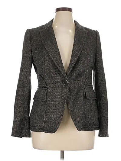 Pre-owned Zara Blazer Jacket In Gray