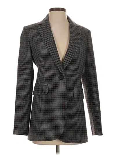 Pre-owned Zara Blazer Jacket In Gray