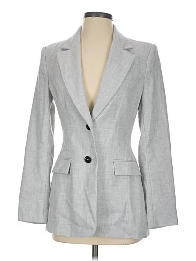 Pre-owned Zara Blazer Jacket In Gray