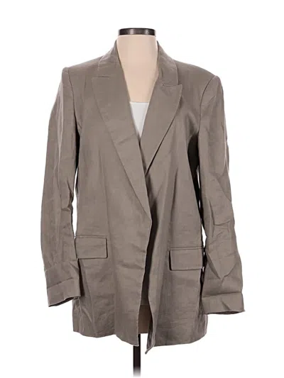Pre-owned Zara Blazer Jacket In Gray
