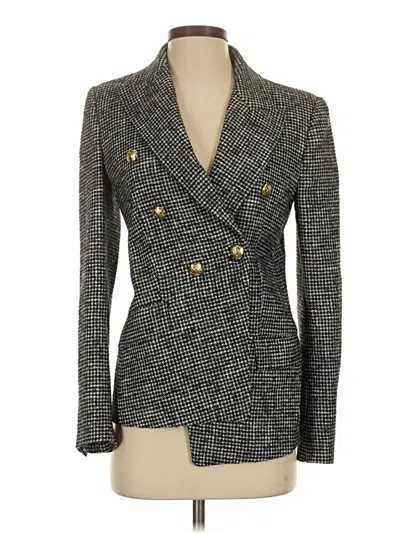 Pre-owned Zara Blazer Jacket In Gray