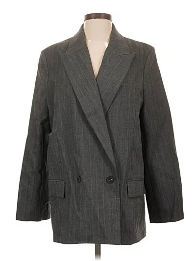 Zara Blazer Jacket In Gray